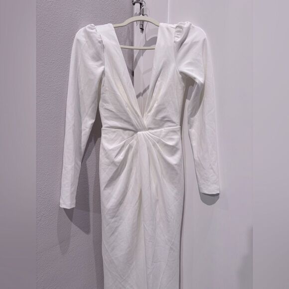 Lulus Stunning Romance White Long Sleeve Mermaid Maxi Dress - Picture 4 of 6